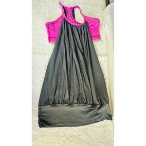 Lululemon No Limits Tank Size 4 Small Black And Hot Pink Athletic